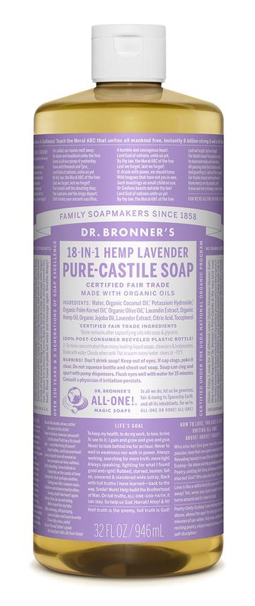 Dr Bronners Liquid Castile Lavender 946ml