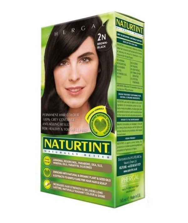 Naturtint Permanent Hair Colour 2 N Brown Black  165ml