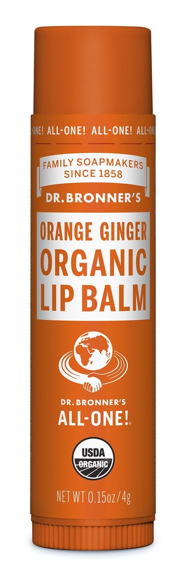 Dr Bronners Lip  Balm Orange Ginger 4g