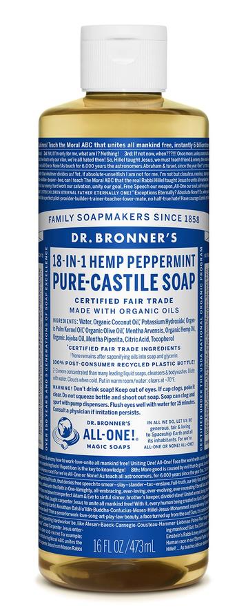 Dr Bronners Liquid Castile Peppermint 473ml