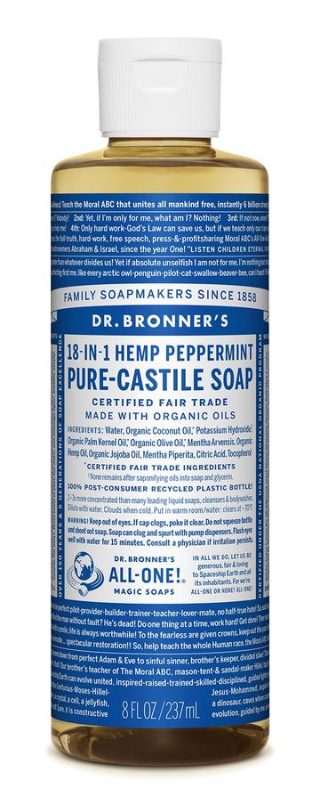 Dr Bronners Liquid Castile Peppermint 237ml