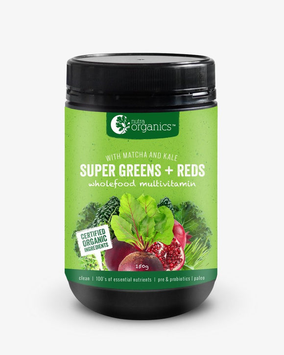 Nutra Organics Super Greens + Red 150g