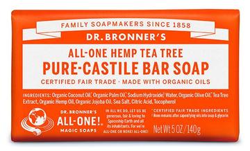 Dr Bronners Bar Soap Tea Tree 140g