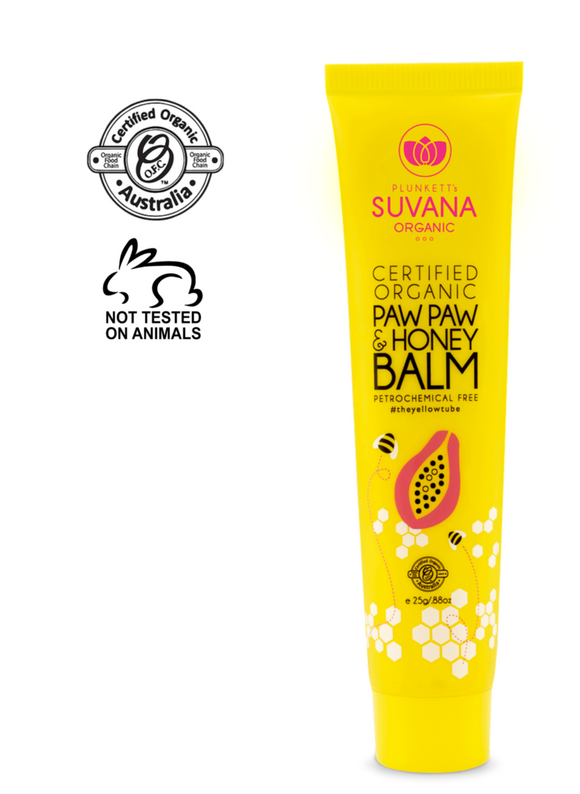 Suvana Certified Organic Paw Paw And Honey Balm 25g
