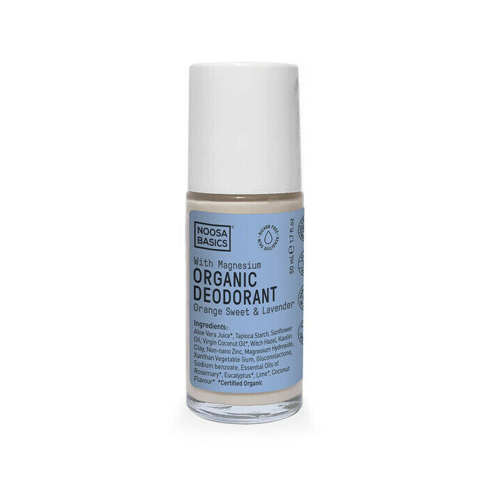 noosa basics deodorant roll on orange sweet and lavender 50ml